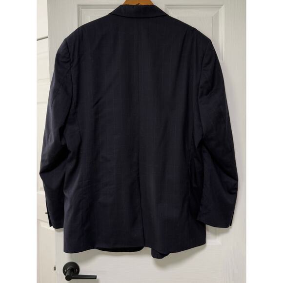 Jos. A. Bank Men's Blue Navy 100%Wool Two Buttons Sportscoat Blazer Size 50L - Picture 9 of 10